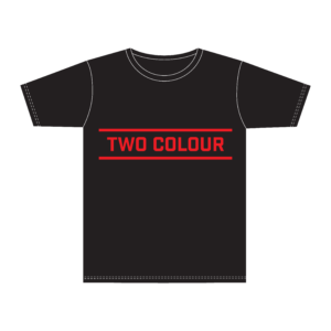 Dark two colour printing