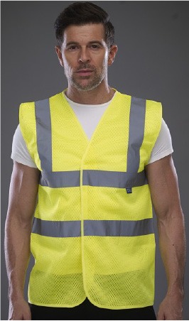 Hi-Vis Top Cool Open Mesh Waistcoat