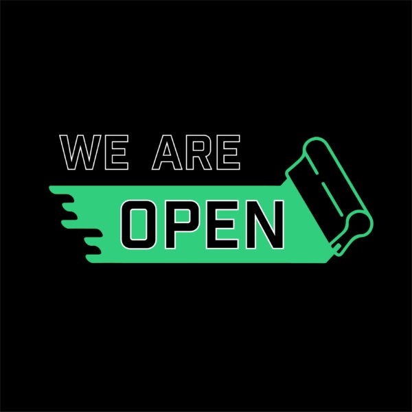 We are open 3