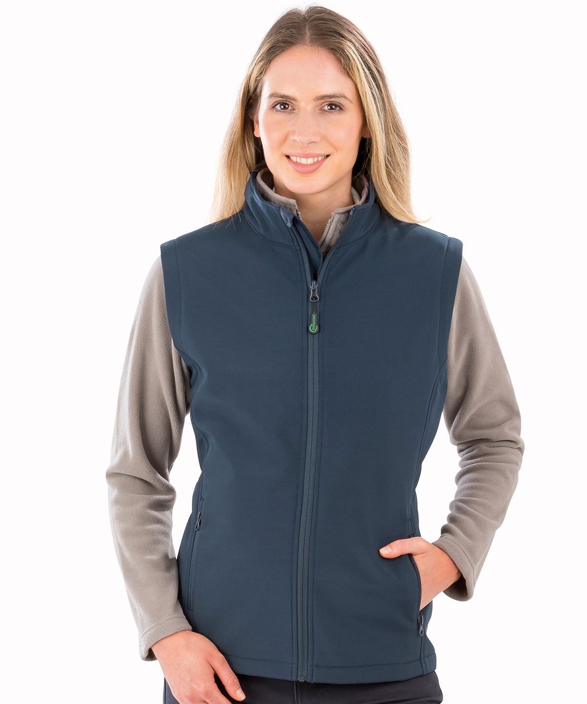 Women’s Recycled 2-Layer Printable Softshell Bodywarmer